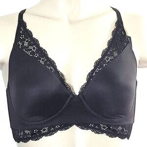 34C Maidenform‎ DM1190 Pure Comfort Convertible Wire Free Bralette Black NWT